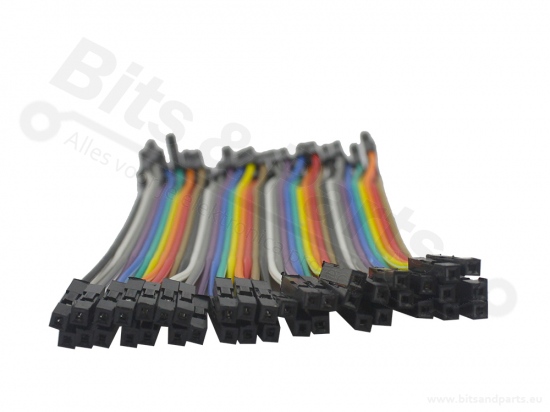 Breadboard jumper kabeltjes Dupont 10cm female/male 40x